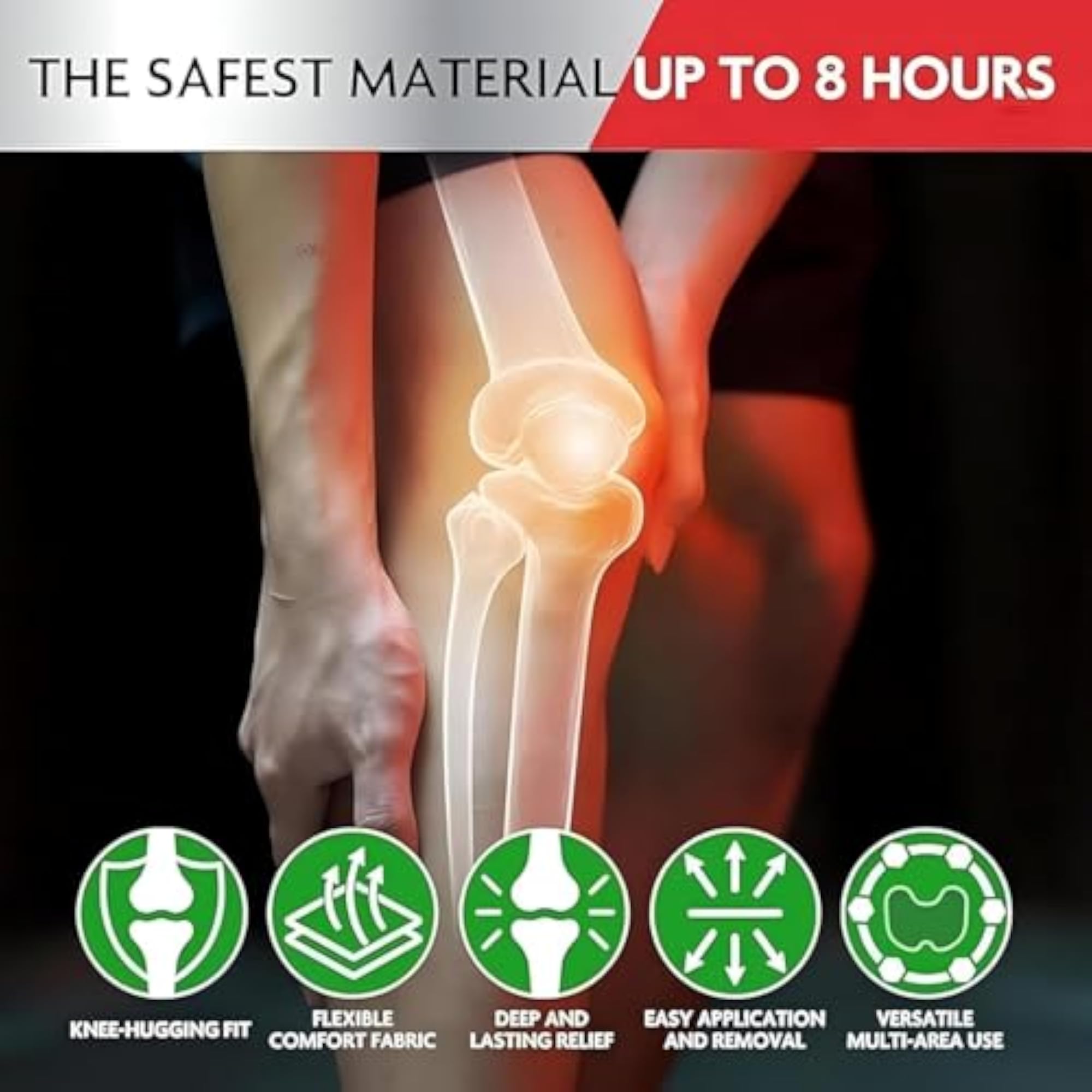 Herbal Knee Pain Relief Patches, Instant Relief from Arthritis